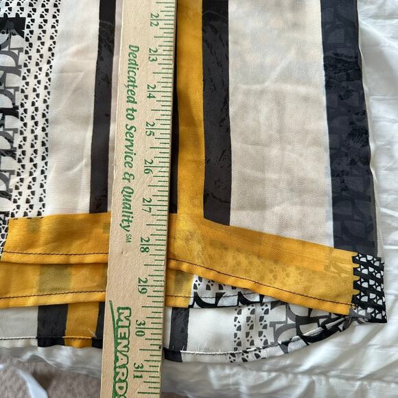 Chico’s Womens Patchwork Print Blouse Size 3/XL Geometric Modern Art Office - Picture 7 of 9